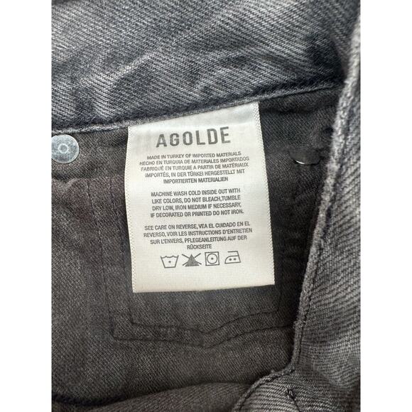 AGOLDE Jeans Womens Gray Riley Faded Mid Rise Button Fly Casual Denim Size 23 - Picture 13 of 15
